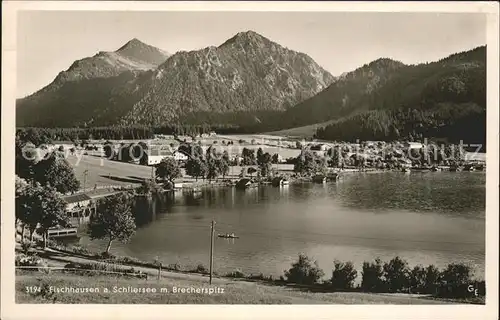 Fischhausen Schliersee mit Brecherspitz Kat. Schliersee