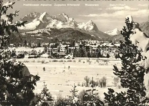 Kruen mit Zugspitzgruppe Kat. Kruen