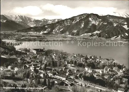 Tegernsee Total mit Blauberge und Hirschberg Kat. Tegernsee