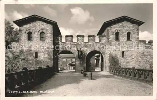 Saalburg Saale Kastell Haupttor Kat. Saalburg Ebersdorf