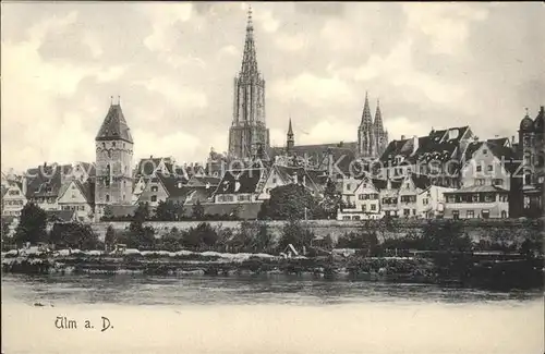 Ulm Donau Panorama Kat. Ulm