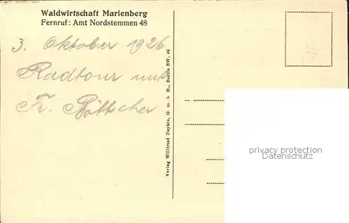 Nordstemmen Schloss Marienburg Kat. Nordstemmen