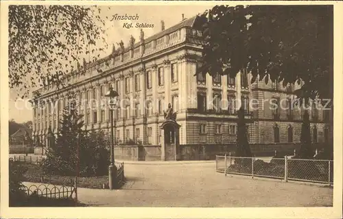 Ansbach Mittelfranken Koenigliches Schloss Kat. Ansbach