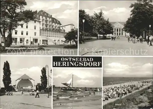 Heringsdorf Ostseebad Usedom Strand Konzerthalle Kulturhaus  Kat. Heringsdorf