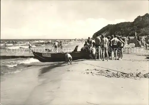 Koserow Ostseebad Usedom Strand Boot Kat. Koserow