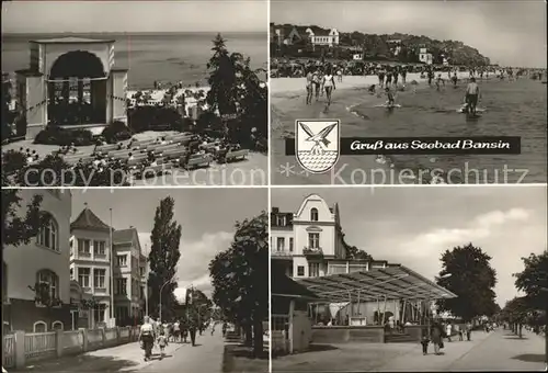 Bansin Ostseebad Strand Konzertmuschel Kat. Heringsdorf