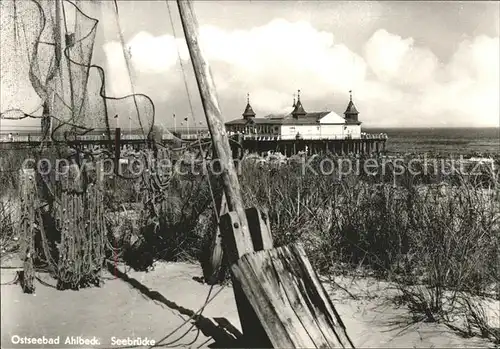 Ahlbeck Ostseebad Seebruecke Kat. Heringsdorf Insel Usedom