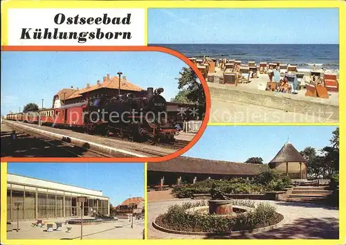 Kuehlungsborn Ostseebad Molli Bahnhof Strand Konzertgarten Kat. Kuehlungsborn