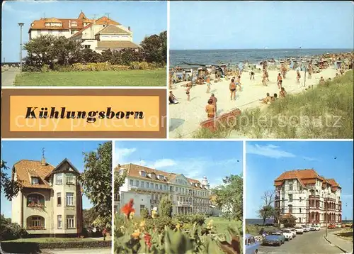 Kuehlungsborn Ostseebad Strand Haus Georgine Schloss am Meer Kat. Kuehlungsborn