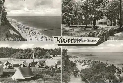 Koserow Ostseebad Usedom Strand Camping  Kat. Koserow