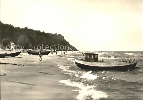 Bansin Ostseebad Strand Boote Kat. Heringsdorf