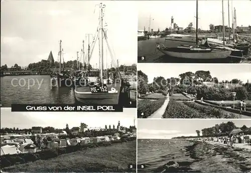 Insel Poel Timmendorf Hafen Booote Strand Camping Kat. Insel Poel