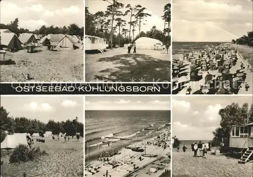 Kuehlungsborn Ostseebad Strand Camping Kat. Kuehlungsborn