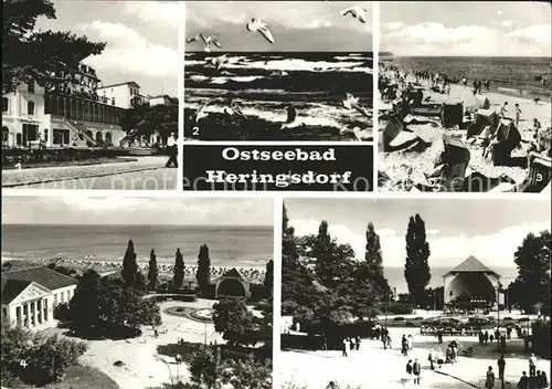 Heringsdorf Ostseebad Usedom Strand Konzertmuschel Kulturhaus Musikpavillon Kat. Heringsdorf