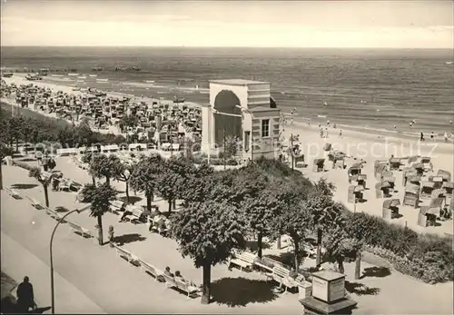 Bansin Ostseebad Strandpromenade mit Musikpavillon Kat. Heringsdorf