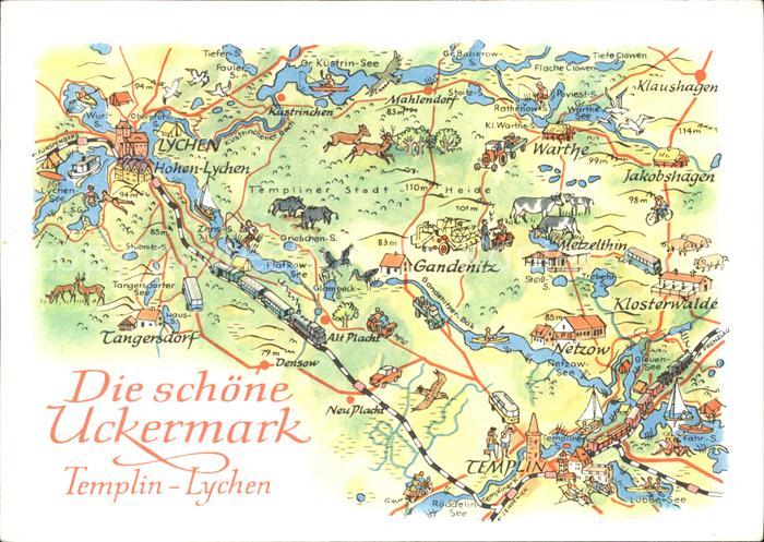 Uckermark Landkarte