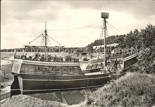 Sassnitz Ostseebad Ruegen Piratenschiff Orsteil Neu Mukran Kat. Sassnitz