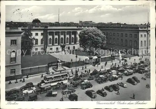 Berlin Universitaet unter den Linden Autos Busse Kat. Berlin