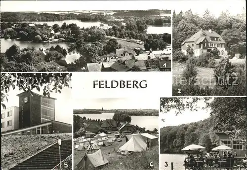 Feldberg Mecklenburg Jugendherberge Luzin Halle Camping am Huettenberg Erholungsheim Freundschaft Kat. Feldberger Seenlandschaft