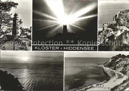 Kloster Hiddensee Strand Leuchtturm Kat. Insel Hiddensee