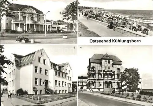 Kuehlungsborn Ostseebad Schwimmhalle Gasthaus Baltic Strand Erholungsheime Stoertebeke Schloss am Meer Kat. Kuehlungsborn