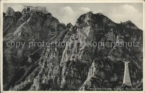 Bad Reichenhall Predigtstuhlbahn Kabinenseilbahn Berghotel Lattengebirge Kat. Bad Reichenhall