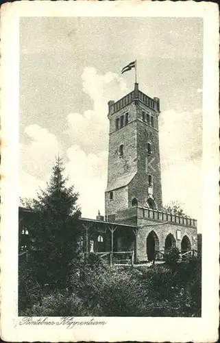 Rinteln Klippenturm Aussichtsturm Kat. Rinteln