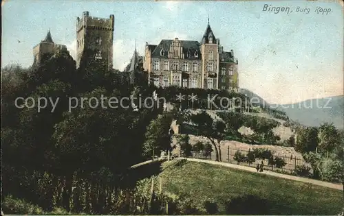 Bingen Rhein Burg Klopp Kat. Bingen am Rhein