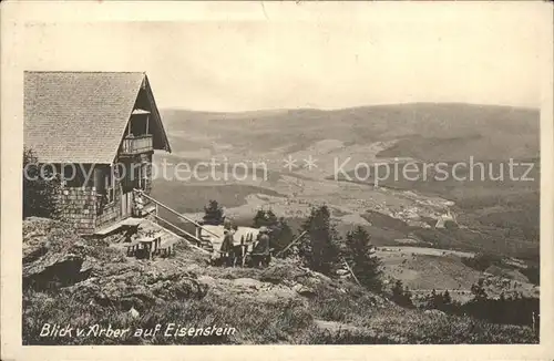 Bayerisch Eisenstein Panorama Blick vom Arber Berghaus Kat. Bayerisch Eisenstein
