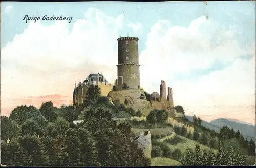 Bad Godesberg Burgruine Godesburg Kat. Bonn