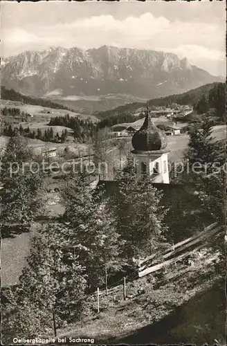 Sachrang Chiemgau Oelbergkapelle Alpenblick Kat. Aschau i.Chiemgau