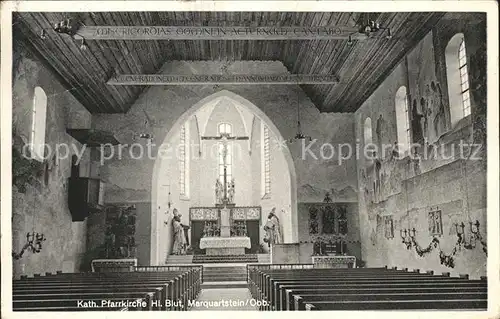 Marquartstein Katholische Pfarrkirche Heilig Blut Inneres Kat. Marquartstein