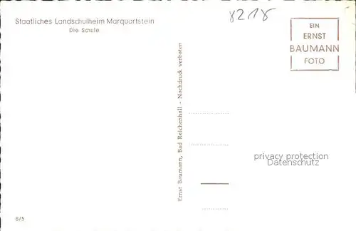 Marquartstein Staatliches Landschulheim Schule Kat. Marquartstein