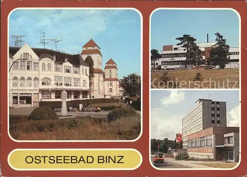 Binz Ruegen Strandpromenade Restaurant FDGB Erholungsheim Arkona Kat. Binz