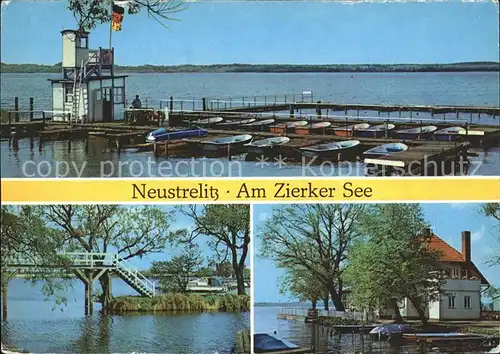 Neustrelitz Zierker See Bootssteg Kat. Neustrelitz
