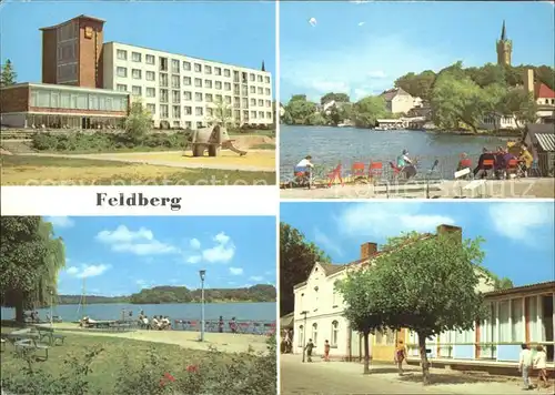 Feldberg Mecklenburg FDGB Erholungsheim Freundschaft am Haussee Promenade Kat. Feldberger Seenlandschaft