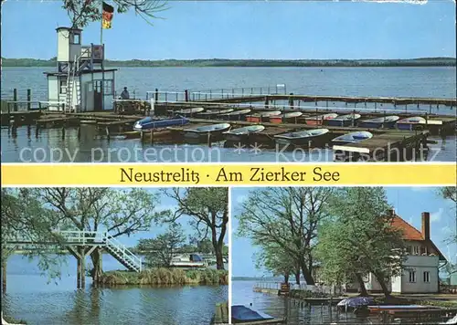 Neustrelitz Zierker See Bootssteg Kat. Neustrelitz