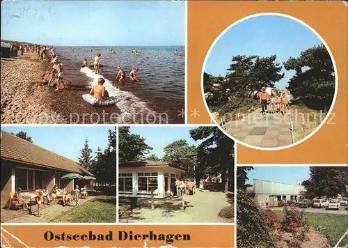 Dierhagen Ostseebad Strand Weg Bungalow FDGB Erholungsheim Kiosk Kaufhalle Kat. Dierhagen Ostseebad