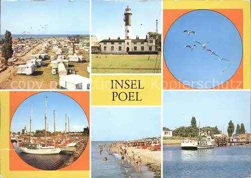 Timmendorf Insel Poel Campingplatz Leuchtturm Hafen Strand Anlegestelle Weisse Flotte Kat. Insel Poel