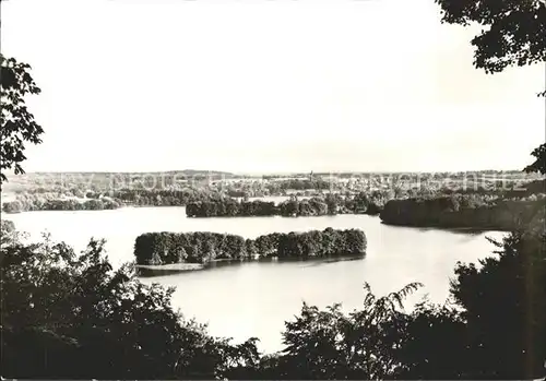 Feldberg Mecklenburg Panorama Blick vom Reiherberg Haussee Kat. Feldberger Seenlandschaft