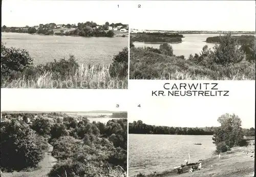 Carwitz Schmaler Luzin Hauptmannsberg Carwitzer See Badestrand Kat. Feldberger Seenlandschaft