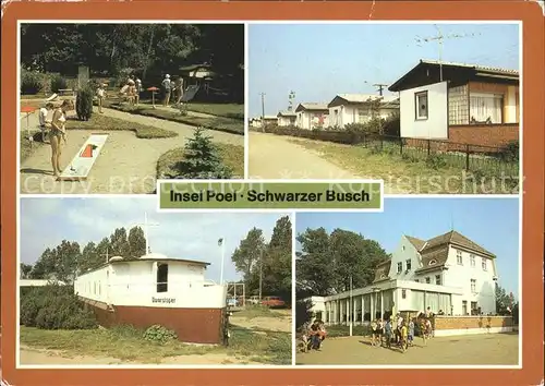 Insel Poel Schwarzer Busch Minigolf Bungalow Kutter Dwarsloeper FDGB Erholungsheim Freundschaft Kat. Insel Poel