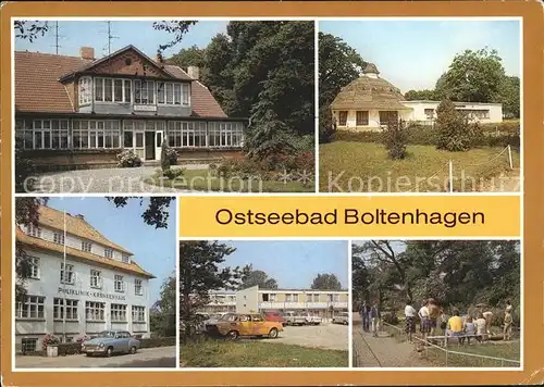 Boltenhagen Ostseebad Haus am Meer Pavillon Bar Poliklinik Krankenhaus Urlauberdorf Minigolf Kat. Ostseebad Boltenhagen
