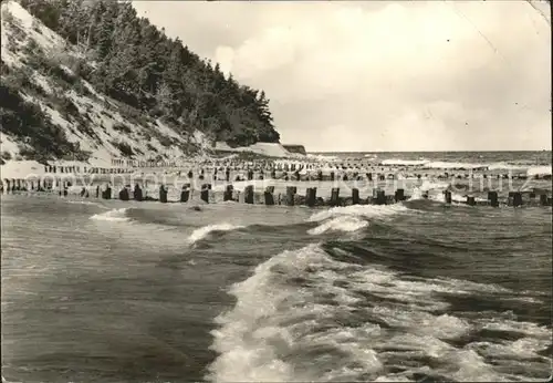 Koserow Ostseebad Usedom Strand Brandung Steilkueste Kat. Koserow