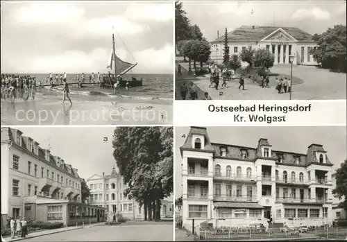 Heringsdorf Ostseebad Usedom Strand Kulturhaus Markt FDGB Erholungsheim Giuseppe di Vittorio Kat. Heringsdorf