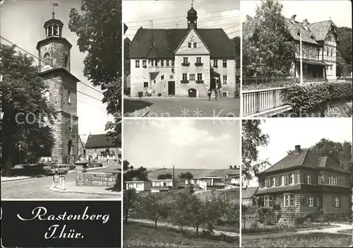 Rastenberg Kirche Rathaus Jugendherberge Kulturhaus Kat. Rastenberg