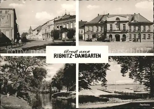 Damgarten Karl Marx Strasse Rat des Kreises Klosterbach Segelhafen Kat. Ribnitz Damgarten