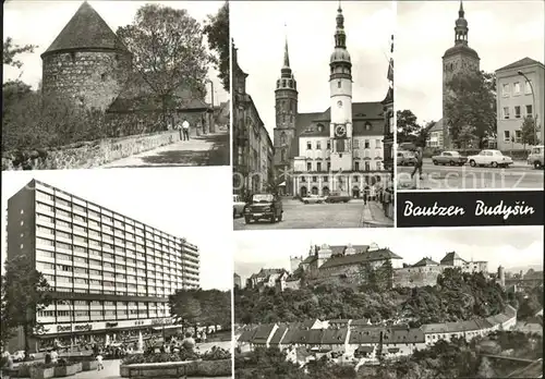 Bautzen Jugendherberge Rathaus Lauenturm Hochhaus Platz der Roten Armee Ortenburg Kat. Bautzen