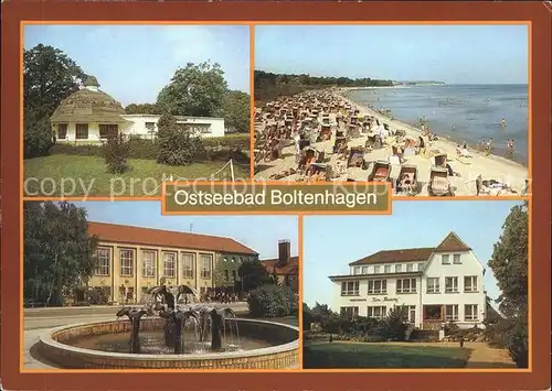 Boltenhagen Ostseebad Konsum Gaststaette Pavillon Strand FDGB Erholungsheim Reuter Brunnen Ferienheim Huesung Kat. Ostseebad Boltenhagen