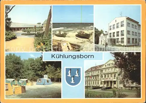 Kuehlungsborn Ostseebad Konzertgarten Bootsliegeplatz Campingplatz FDGB Erholungsheim Kat. Kuehlungsborn